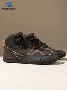 HOBIBEAR Men's Low-Top Barefoot Wide Toe Shoes, Comfortable Breathable Sneakers With Soft Soles And Laces