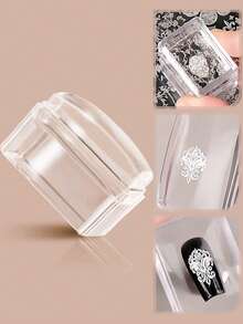 Beautizon Nailartlab A Multi-Functional Small Square Silicone Seal Nail Art Tool That Can Be Wiped, A High-Transparency Transfer Printing Steel Plate Printing DIY Nail Art Accessory Tool, Suitable For Nail Salons And Home Use, Nail Tools - Multicolor - View 9