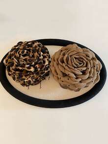 1/2pcs Fashionable Sweet Polka Dot 3D Floral Hair Claw Clips, Gentle Elegant Bun Holder, Large Hair Claw For Ponytail, Elegant Accessory For Going Out, Dates, Parties, Holidays, Ideal Gift For Valentine's Day, Thanksgiving Birthday Winter Hair Clutch Elegant Hair Clips Women Hair Accessories Flower Hair Clip Summer Beach Vacay,Travel - Multicolor - View 22