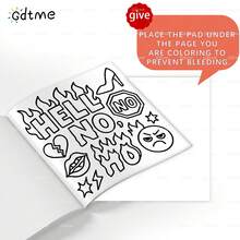 1 pieza Libro de colorear de arte pop de carnaval, diseñado hermosamente, divertido y de vanguardia, proporciona un espacio cómodo para colorear, viene con película protectora, regalo ideal para relajación, mujeres o Navidad - Carnaval de arte pop - Ver 5
