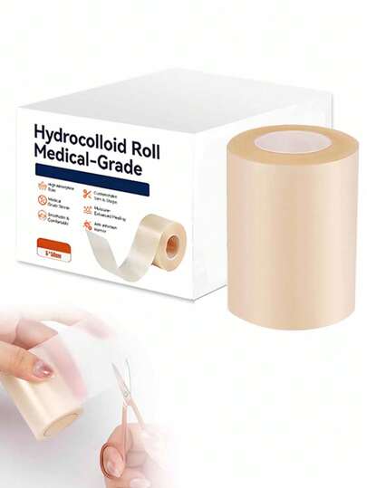 5 cm x 50 cm självhäftande hydrokolloid sårvårdsförbandsrulle, mycket absorberande och vattentät