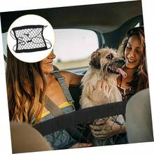 Barrier Dogs Adjustable Pet Safety Mesh Scratch - Resistant Easy Installation - Negro - Ver 5