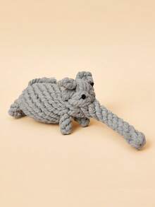 PETSIN 1入手工製作的動物造型繩結咬咬玩具,適用於小型和中型犬 - 彩色 - 查看 6