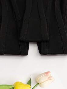 5pcs Women Seamless Breathable Comfortable Thong Panties - Black - View 6