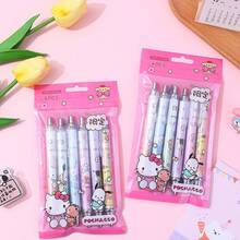 Bộ 6 bút Hello Kitty, Melody, Kuromi, Cinnamoroll, Pochacco chất lượng cao, màu trung tính, đồ dùng học tập, phần thưởng học tập, bộ quà tặng, quà tặng sáng tạo. - Nhiều màu - Xem 9