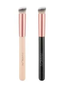 RANCAI 1/2/5 فرشاة تمويه مائلة، فرشاة أساس، أدوات مكياج قاعدة شفافة، فرشاة مكياج ناعمة الشعر، غير ماصة لكريم BB والبودرة والأساس - متعدد الألوان - مشاهدة 15