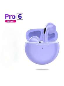 TWS Pro 6 New Wireless Earbuds With Microphone, Bluetooth Headphones, Sports Running Earphones, Compatible With Apple Pro6 Earbuds