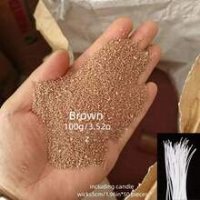 100克/500克/1000克珍珠蜡烛，附赠50根烛芯。DIY珍珠蜡烛套装，适用于婚礼/派对/家居装饰。套装包含：多色珍珠（白色/黑色/灰色/棕色）、手工漂浮蜡、DIY套件、无香型多用途模具、适合初学者的手工材料，是情人节派对装饰的完美之选。 - 彩色 - 查看 14