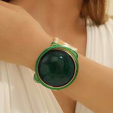 Handmade Heavy Industry Bead Weaving, Winding, Aluminum Wire Stretching, Plastic Resin, Mibo, West Asia, Middle East, Banquet Vacation, Fashionable Retro Popular Bracelet