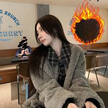 Women Outdoor Winter Coats - Dark Grey - View 1