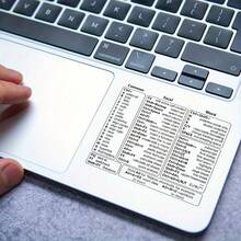 [Quick Reference Guide] Quick Reference Guide | Word/Excel Shortcut Stickers, 3.15-Inch - Compatible With 13-16 Inch Air Pro And M1+ Intel Processors, Essential For Efficient Learning. - Clear - View 2