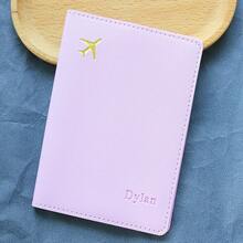 Takeoak Personalized Passport Cover Customized Imprinted Name Passport Customize Letters Cover Passport Holder Cover Travel Wallet Elegant Document Card Holder Unique Travel Gift Birthday Gifts For Anniversaries, For Christmas, For Holiday/ Vacation, For Outdoors/Outings/Travel/Hiking/Stadium/Sports/Climbing, All-Purpose, Large Capacity, Versatile, For Outdoors/Outings/Travel/Hiking/Stadium/Sports/Climbing, For Business/Commute/Work/Office,School Supplies,Back To School,For Office,For School,For Classroom,For Teacher Gifts,For University,For Colleague,For Dorm Rooms,For Teacher,For Boys And Girls,For Teenagers,Junior High School Students,Middle School Students,High School Senior High School Students,College Students,University Students,Freshman,Sophomore,Underclassmen,Chic Autumn,Look Glamour