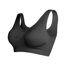 Women Sports Bras, Seamless Comfortable Yoga Bra With Removable Pads Black Spring - Black - View 9