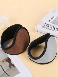 1 件新款后戴式耳罩，男女通用秋冬保暖柔软亲肤高弹力耳套，户外滑雪跑步骑行防风防寒羊毛耳罩 - 彩色 - 查看 5