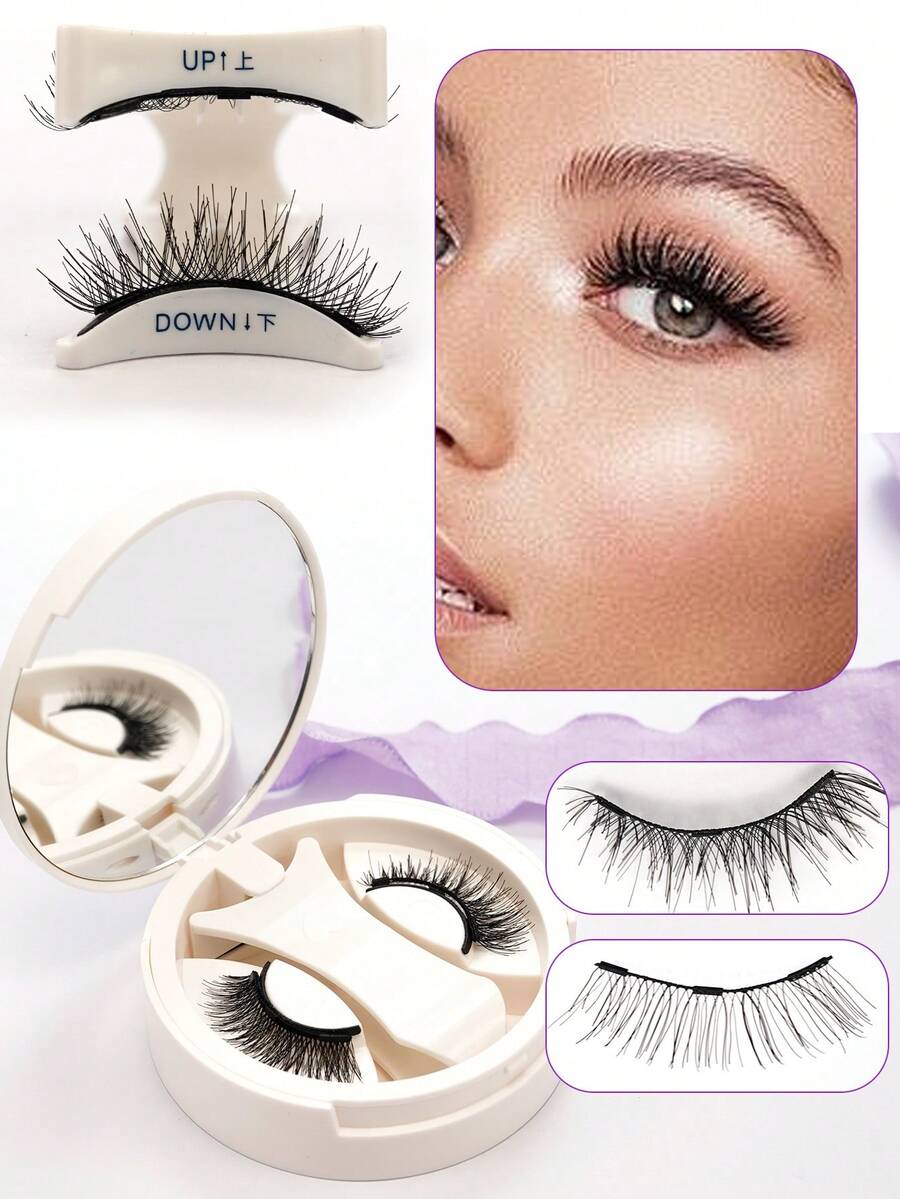 1 Paar magnetische Quantum Wimpernverlängerung, weich & natürlich gekräuselt, einfach anzulegen