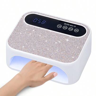 UV LED Nail Lamp, Professional Nail Dryer Lamp, Fast Curing Lamp, Diamond Automatic Sensor, 4 Timer Settings, Gel Nail Polish Dryer Lamp, Suitable For Nail Salons And Home Use