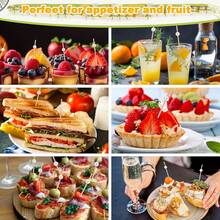 100/20pcs Bamboo Skewers, Wooden Bamboo Sticks, 9cm/12cm/15cm Elegant Flat Chopsticks, Suitable For Party, Drinks, Sandwiches, Fruits, BBQ, Cooked Food Trays, School Supplies, Kebabs, Sausages, Snacks, Hot Pot, Etc. Natural Wooden Bamboo Sticks, Mini Food