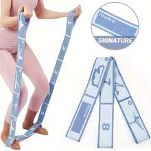 阻力带瑜伽辅助拉伸带成人拉丁训练弹力带初学者普拉提舞蹈循环健身张力 - 彩色 - 查看 7