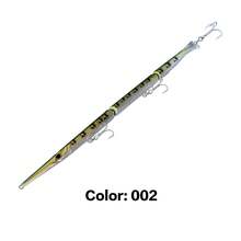 Mồi câu 10.04in/255mm, mồi câu cá hình kim chìm Bionic Needle, ném xa cho cá GT, cá ngừ, cá thu, 2 chế độ câu, dây thép không gỉ bền bỉ chống cắn, lưỡi câu ba ngạnh sắc bén diệt quái vật biển sâu cho câu cá trên thuyền. - Nhiều màu - Xem 8