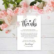 50pcs Thank You Cards - Personalized Table Decor For Weddings, Parties, Bridal Showers | Multipurpose Greeting Cards For Christmas, Mother's Day, Graduation, Valentine's Day And Special Occasions