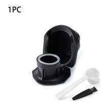 1 Capsule Adapter For Coffee Machines, Compatible With Genio S Piccolo XS Machines, Comes With A Spoon And Brush - Black - View 7