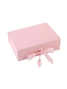 Foldable Magnetic Closure Gift Box,Solid Color Foldable Gift Box,Wedding Party Ribbon Gift Box, White, Pink, Black,Red, Purple, Orange, Green Packaging Box, Wedding Souvenir Gift Box, Flip Ribbon Gift Box, Halloween, Thanksgiving, Christmas Gift Box, Suitable For Birthday Parties, Holiday Party Gift Box, Wedding Gift Storage Box ﻿