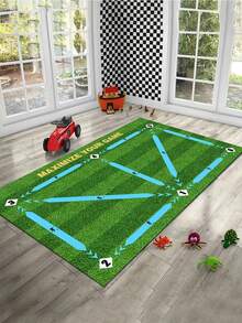 1pc Football Training Mat, Non-Slip, Noise Reduction, Home Use, Carpet Training Mat, Lawn Series Mat - Multicolor - View 11