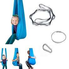 1 件适合儿童和成人的感官秋千，室内/室外拥抱秋千，儿童吊床秋千椅，儿童节礼物的理想选择（尺寸：150 * 280CM）