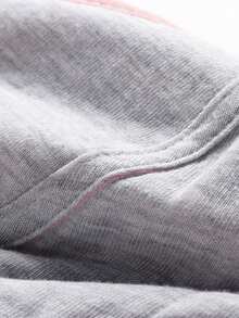 3 piezas Sujetadores inalámbricos con estampado y botones frontales para mujer de talla grande, sin costuras, con elevación y soporte, ropa interior casual - Multicolor - Ver 4