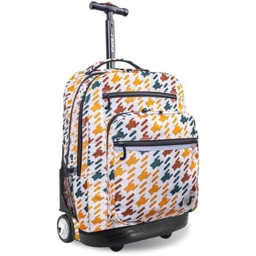 J World York Posy - Mochila de 3 piezas con bolsa y bolsa(50.8 cm (20 pulgadas9 Tweed vívido) - Multicolor - Ver 1