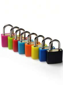 4/1pc Mini Padlock With Key, Suitable For Luggage, Backpack, Gym Locker, Briefcase, Classroom Pairing Game, Etc.