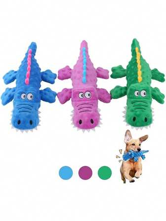 Dog Companion - Indestructible Robust Crocodiles Dog Toy For Heavy Chewers, Unbreakable Stuffed Plush Dog Toys For Aggressive Chewers, Interactive Dog Toys For Boredom