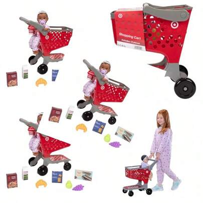 Target Toy - Carrito de comprasConveniente y duradero,Los favoritos de los niños