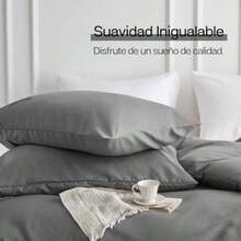 MR& 2 Fundas de Almohada de Microfibra Ultrafina Tamaño Estándar 50x70cm, Suaves Cómodas y Elegantes con Bordes Decorativos, Funda para Almohada Diseño Tipo sobre (50x70cm, )(Gris Oscuro Estándar(50x70cm)) - Multicolor - Ver 9