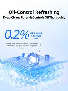 Salicylic Acid Facial Cleanser, Oil Control & Exfoliating, Gentle Cleansing, Non-Drying, Amino Acid Facial Wash Foam, Suitable For Both Men And Women