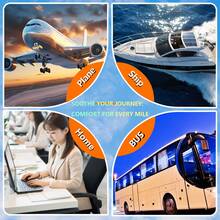 Adjustable Portable Travel Foot Rest Hammock, Thick Foam, PVC Board, Breathable Soft Lining - Black - View 3