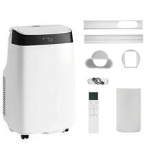 Aire acondicionado portátil de 10,000 BTU, 3 en 1: refrigeración, deshumidificación y ventilador para habitaciones de hasta 450 pies cuadrados, incluye kit de ventana y control remoto. - Blanco - Ver 2