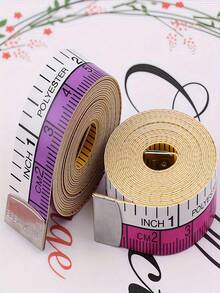 1pc 60-Inch Classic Professional Sewing Tape Measure, Double-Sided Soft Ruler, Imperial/Dual Scale, Suitable For DIY Sewing And Body Measurement, Measuring Tool, 60-Inch Boxed Soft Ruler (Color Sent Randomly) - Multicolor - View 11