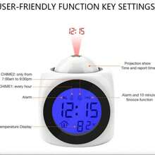 Despertador con Sonido Ajustable – Accesorio Perfecto para tu Hogar. CL107 - Multicolor - Ver 2