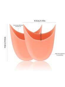 1双柔软硅胶鞋头垫，芭蕾舞鞋尖前脚掌凝胶鞋垫 - 彩色 - 查看 2