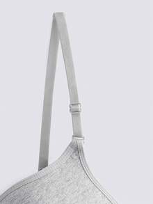 Loungeista 2 件女士舒适无钢圈软杯纯色文胸、内衣