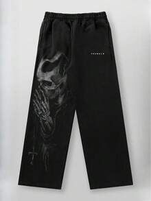 Streetwear Sweatpants For Joggers - Loose Straight Wide-Leg Long Pants For Sports, Fitness & Casual Wear - YCK2HY01P - Xem 1