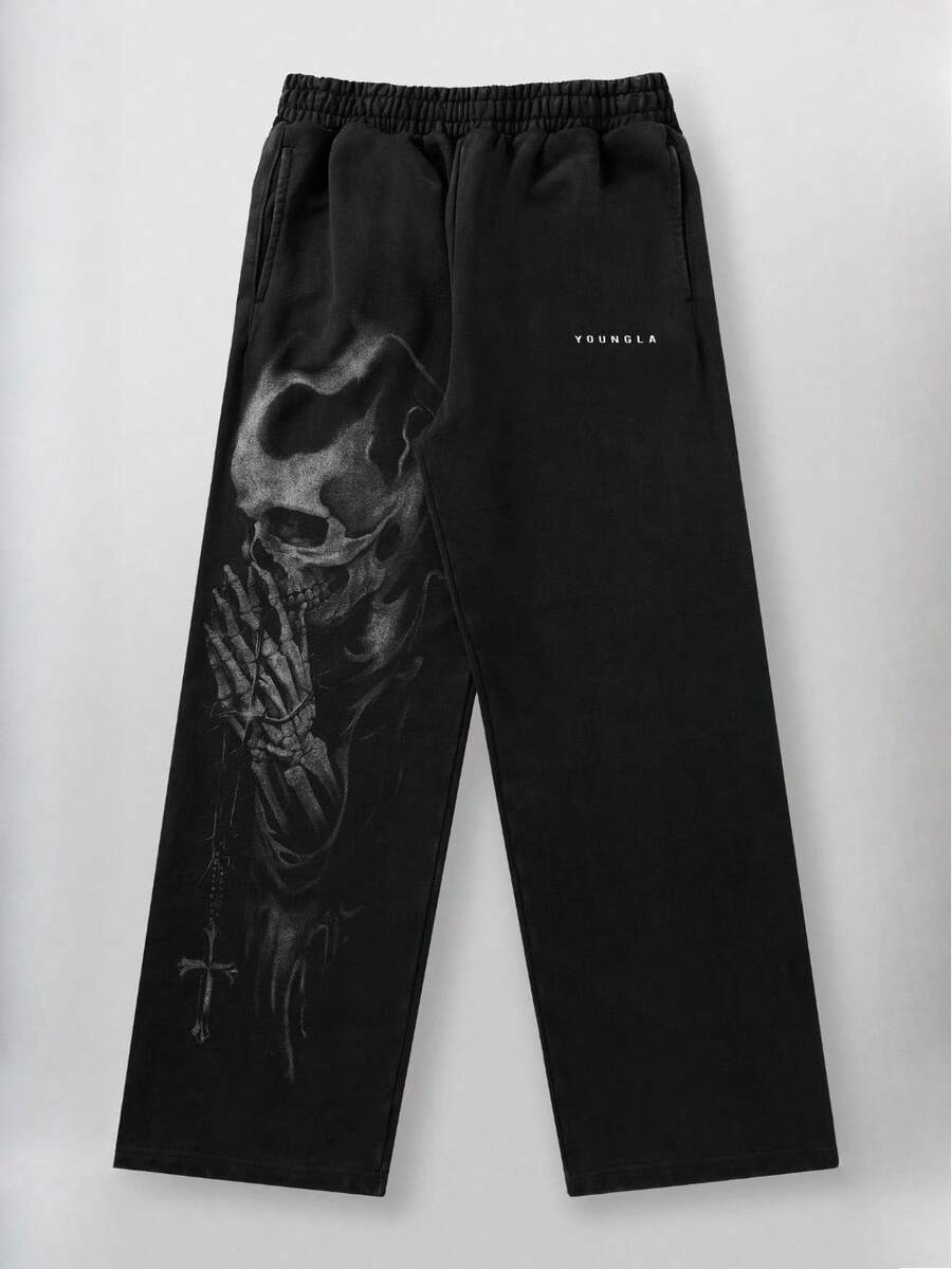 Streetwear Sweatpants For Joggers - Loose Straight Wide-Leg Long Pants For Sports, Fitness & Casual Wear - YCK2HY01P - Xem 1