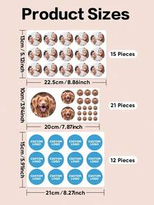 1 Set Customizable Stickers With Images, Photos, Text Or Logo, Suitable For Custom Business Stickers, Photo Stickers, Personalized Stickers, Business Logo Stickers, Laptop Stickers, Colorful Stickers, Christmas Gifts, Also Ideal Gifts For Valentine's Day, Mother's Day, Father's Day, Christmas, Birthday Or Anniversary, Great For Wedding Gifts, Couple Gifts, Gifts For Him Or Her - Style 8 - View 8