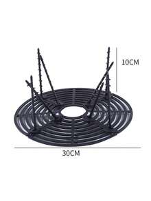 1 tấm phủ đất bằng nhựa tròn/vuông có thể điều chỉnh, kèm đinh cố định, lưới bảo vệ chống mèo đào bới, thích hợp cho cây trồng trong nhà và ngoài trời, bộ lót giỏ cố định có thể cắt được, rào chắn đất. - Nhiều màu - Xem 17