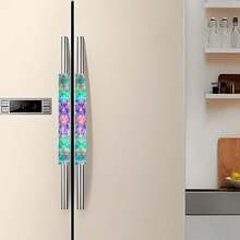 2个枫叶图案冰箱门把手套，防尘保护套，适用于冰箱、微波炉，适合学校、办公室、家庭、旅行隔热、闺蜜节、宠物、嘉年华、派对装饰