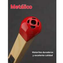 Encendedor Recargable Metálico Forma de Cerillo Gigante 20 cm Util Para Usarse en el Hogar, Camping o Cocina - Óxido marrón - Ver 4