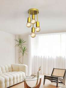 4-Light E27 Branch Pendant Light, Modern Luxury Design For Living Room, Bedroom, Dining Room, Kitchen, Hallway, Entryway, Closet, Staircase, Balcony, Bathroom - one-size - View 8