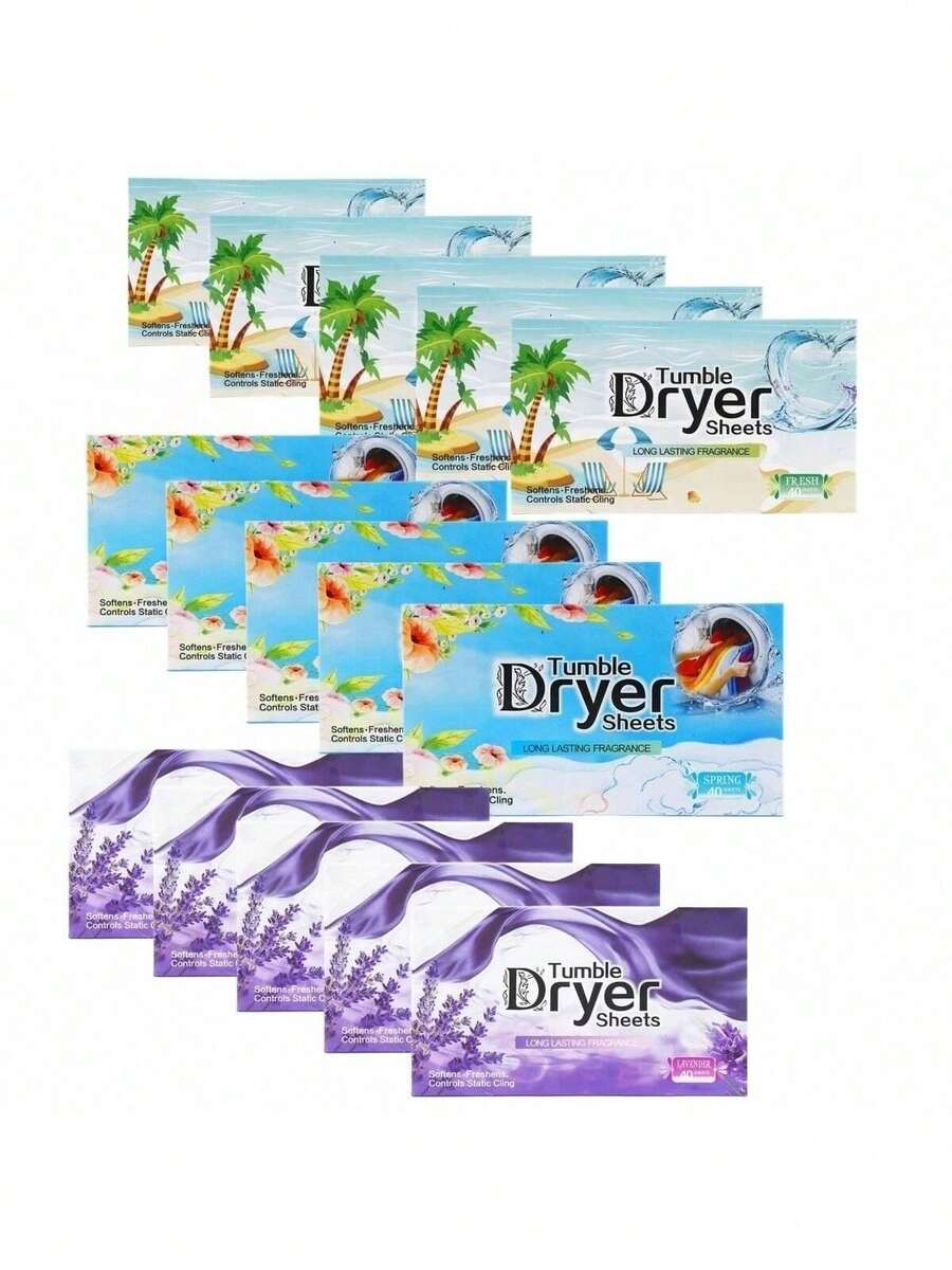 大容量烘干纸 天然衣物柔顺剂 | 薰衣草椰子香型（植物萃取） | 适用于宠物衣物，温和呵护各种面料 | 减少褶皱、静电，令衣物清新怡人 | 适用于家庭洗衣、宠物衣物及日常穿着 | 持久留香，是家庭和宠物主人的理想之选 - 彩色 - 查看 1