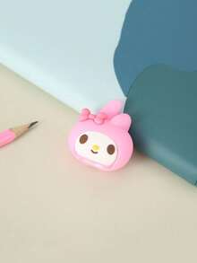 Sanrio 1/6Pcs Cute Hello Kittys Kuromi Melody Cinnamoroll Cartoon Eraser Pencil Sharpener Learning Supplies (Some Parts May Be Random)